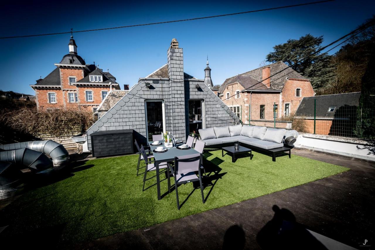Les 3 Chapeaux Dinant 6P Les Canotiers 4P Avec Terrasse Le Melon 2P Sans Terrasse Exterior foto