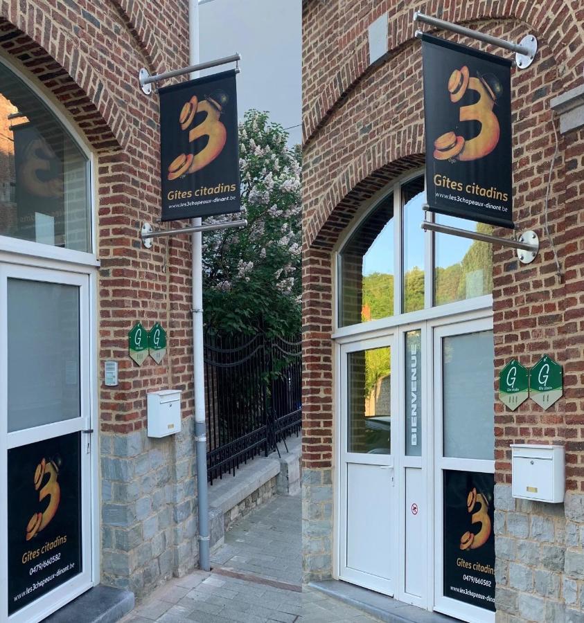 Les 3 Chapeaux Dinant 6P Les Canotiers 4P Avec Terrasse Le Melon 2P Sans Terrasse Exterior foto